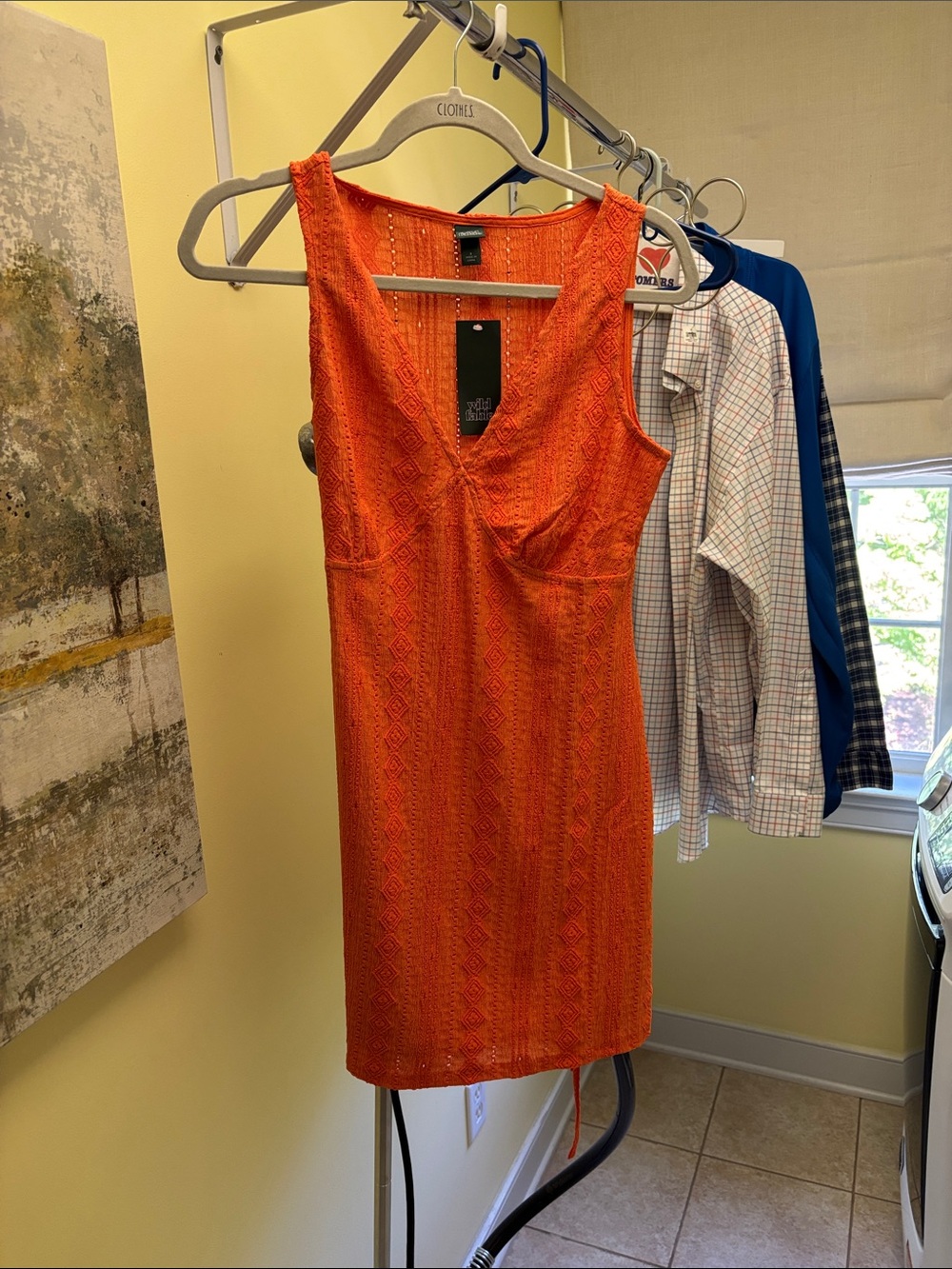 wild fable  for Target Orange Lace V‑Neck Sleeveless Mini Dress 

New with tags